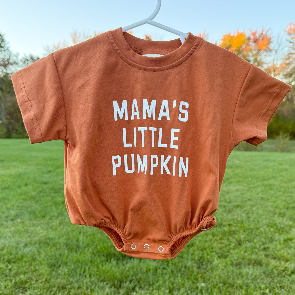 Mama’s Little Pumpkin Bubble Romper
