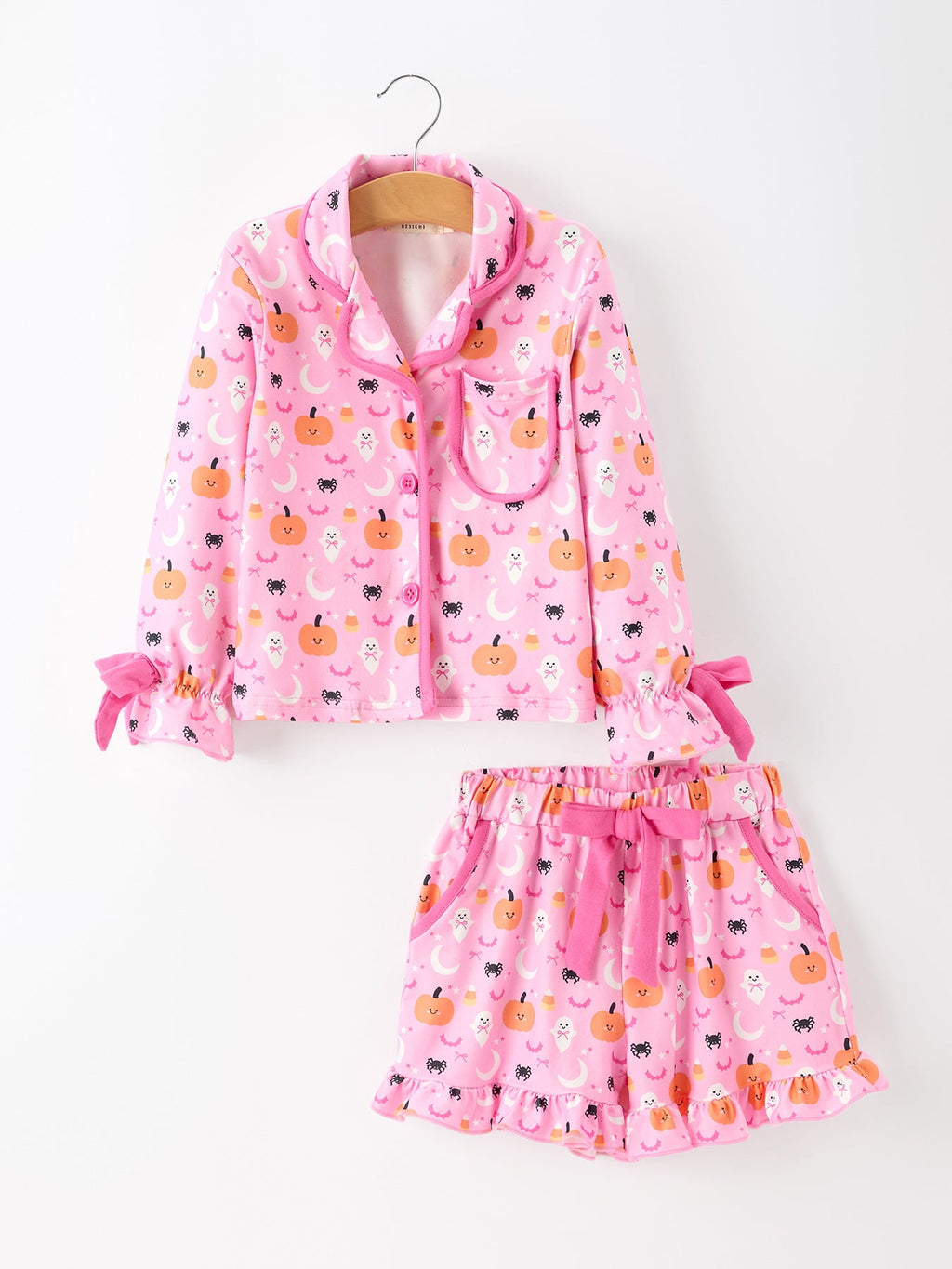 Girls Playful Pumpkin PJs