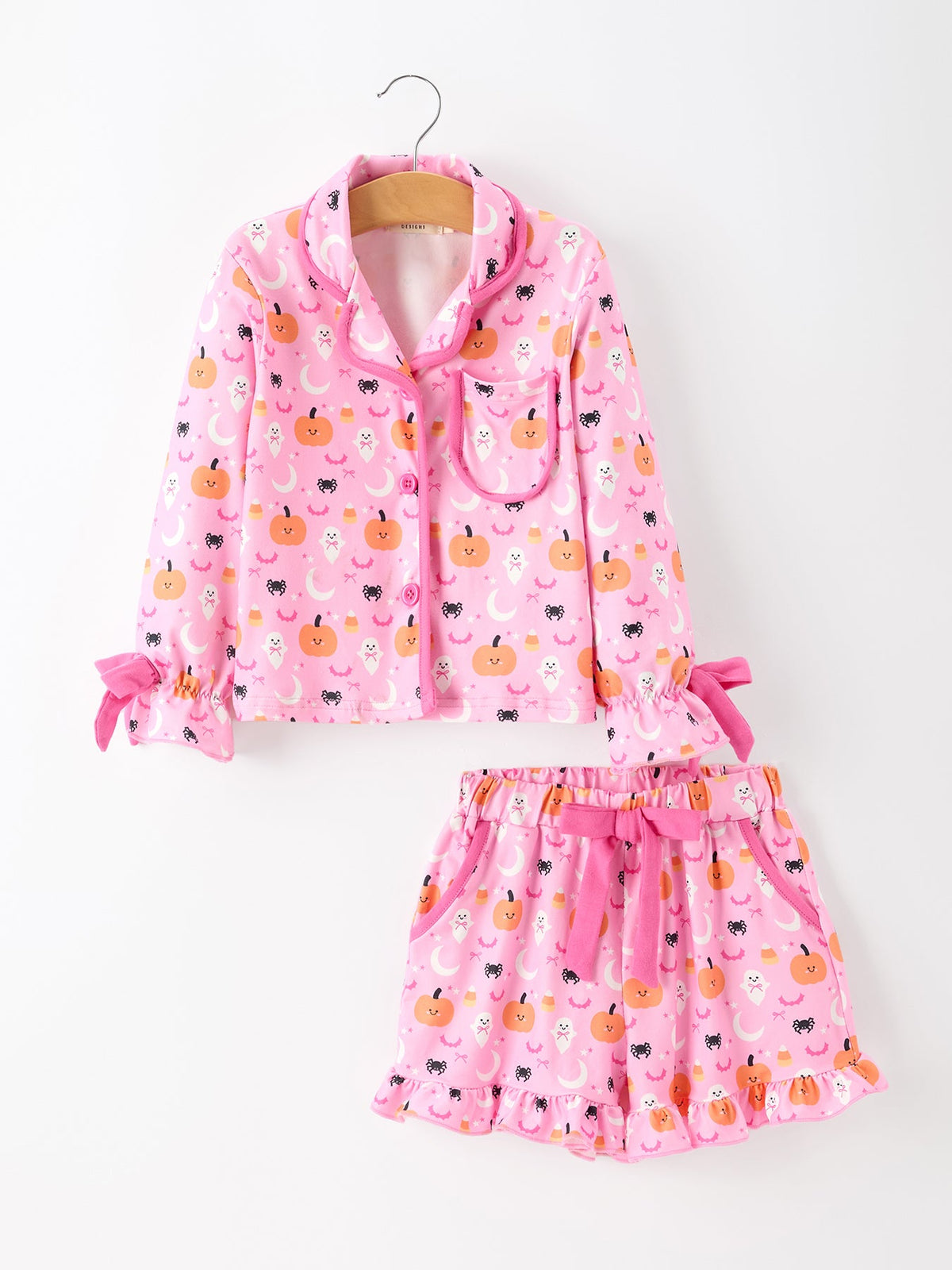 Girls Playful Pumpkin PJs