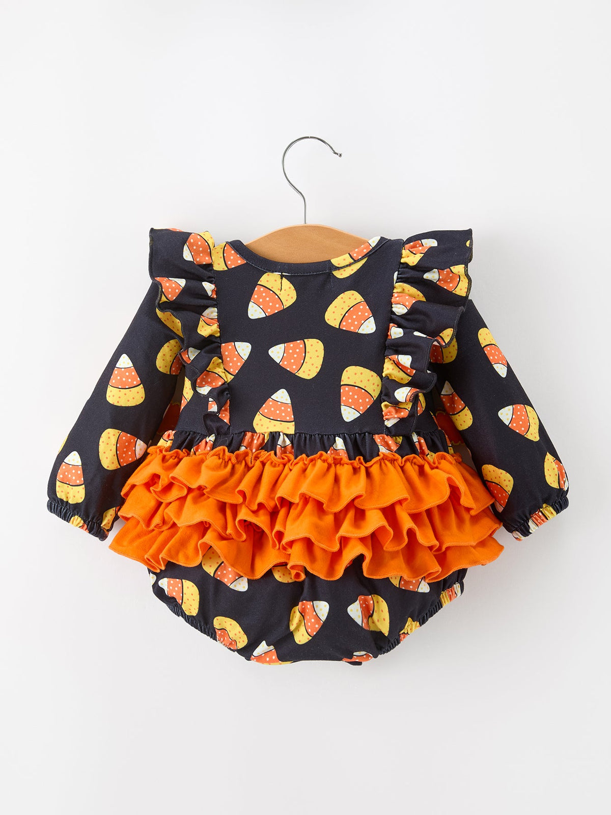 Halloween Candy Corn Baby Girl Bubble