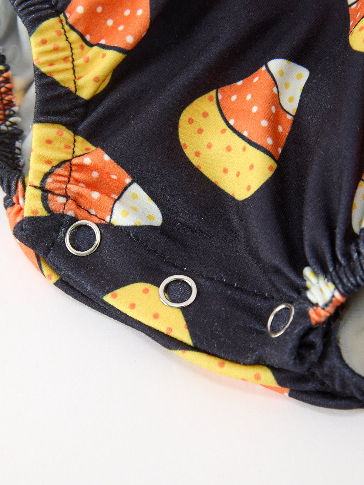 Halloween Candy Corn Baby Girl Bubble