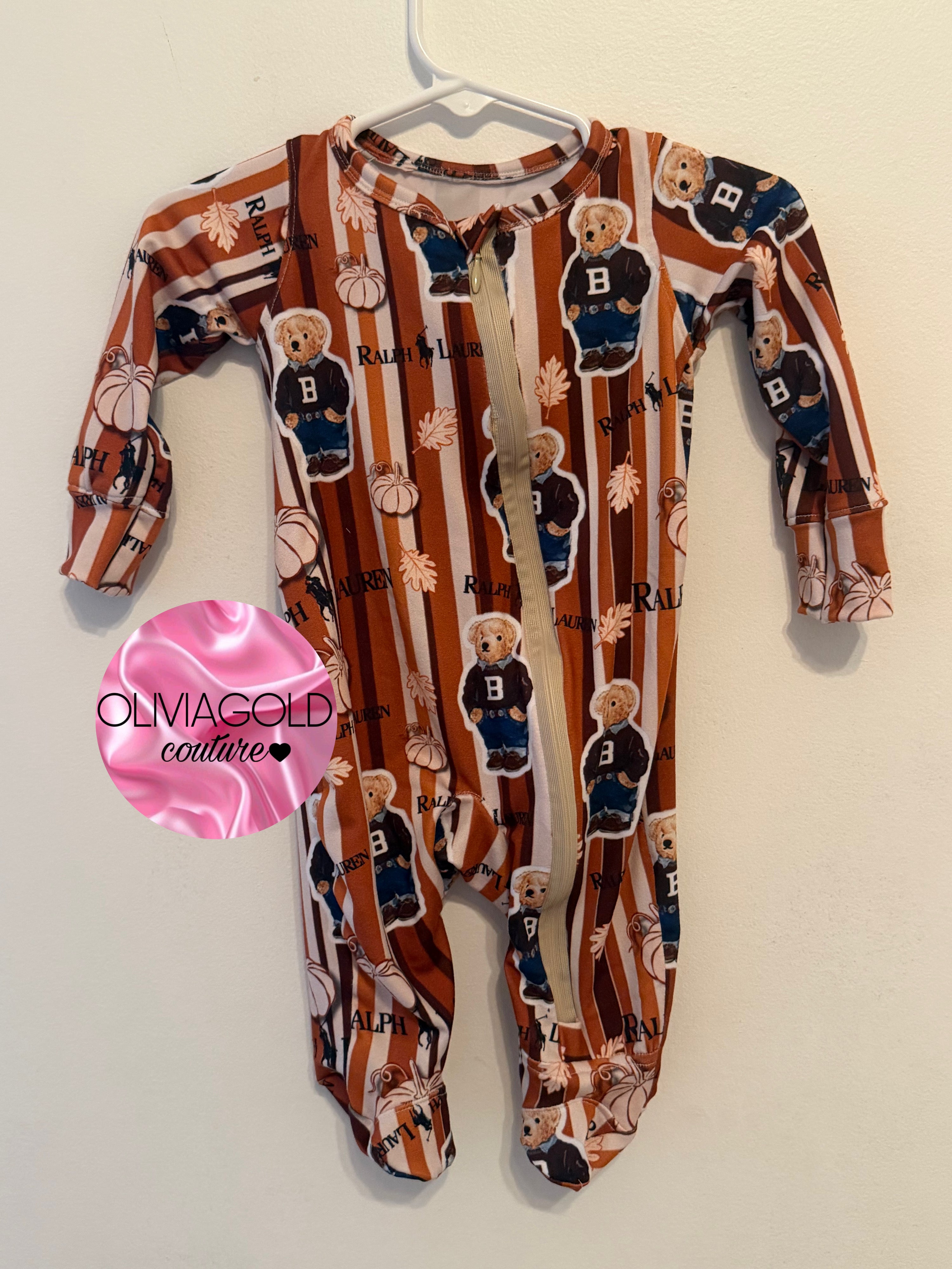Boy Bears Zip Sleeper