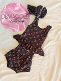Brown Cherry Bummies Set