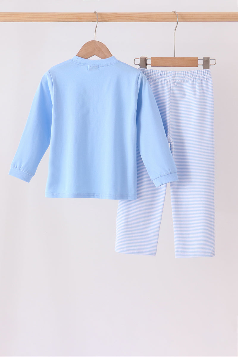 Blue Jack-O-Lantern Pants set