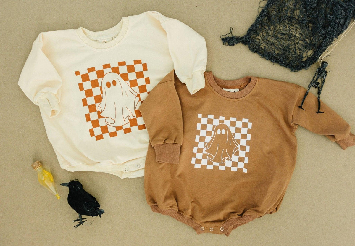Retro Ghosty Sweater Romper